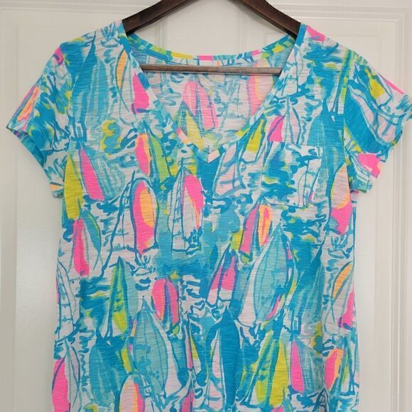 Lilly Pulitzer  100% cotton Blouse size XS-S - Picture 1 of 6